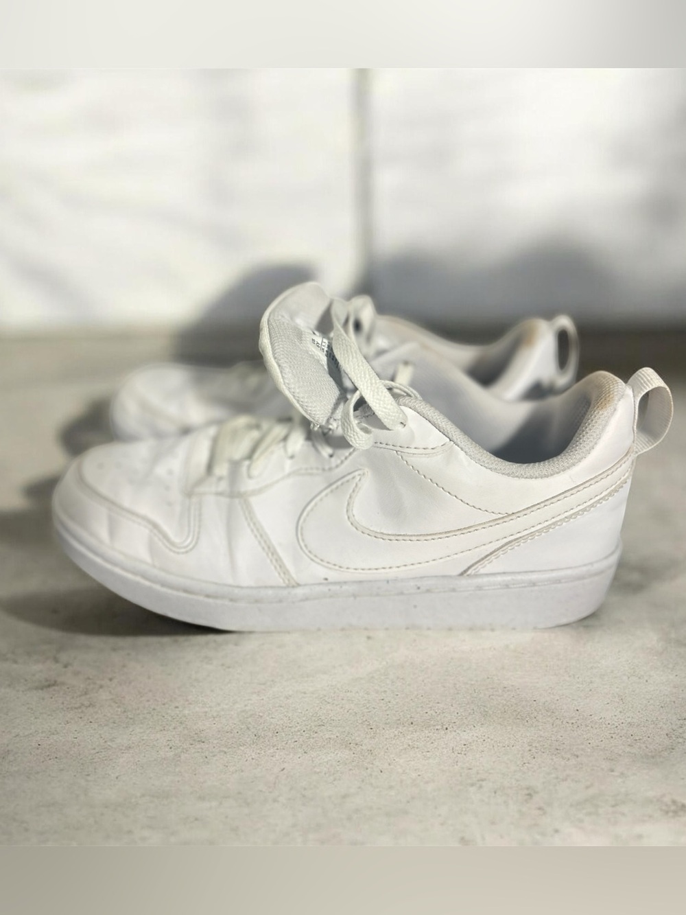 Nike Court Borough Low Recraft White Big Kids Size 6Y Sneakers Shoes DV5456-106